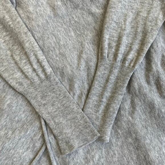 Anthropologie Guinevere Sz S Drapey Open Front Waterfall Cardigan Ruched Cinched - Picture 15 of 16